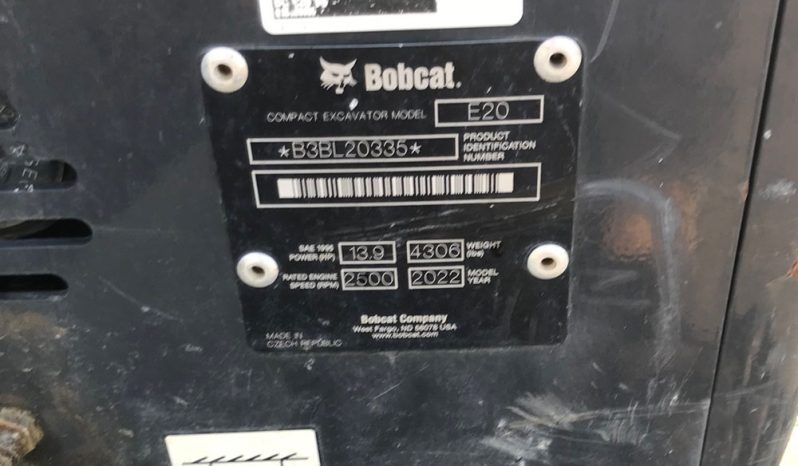 Used 2022 Bobcat E20 full