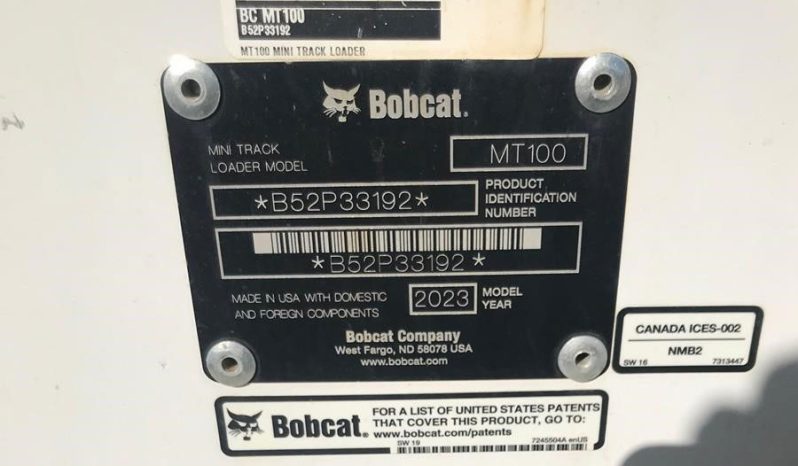 2023 Bobcat MT100 full