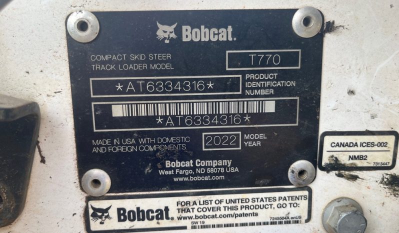 2022 Bobcat T770 full
