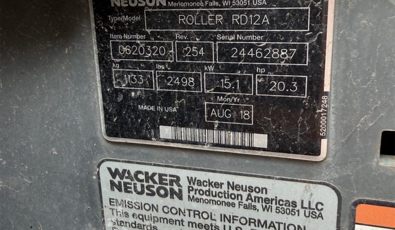 2018 Wacker Neuson RD12 full